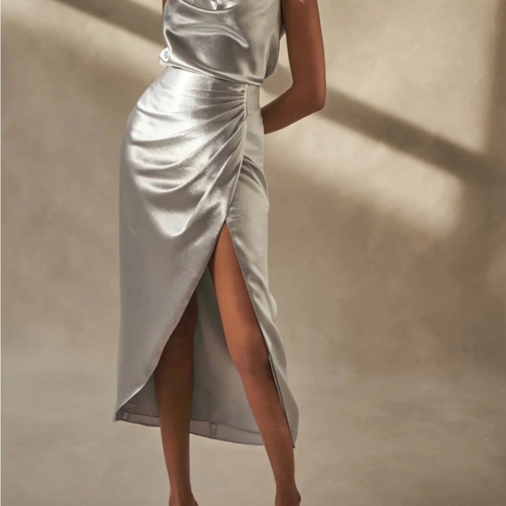 Orla Skirt Silver/Small/AIIFOS/BRAND NEW